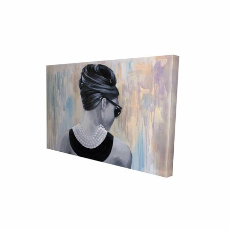 FONDO 20 x 30 in. Actress Audrey Hepburn-Print on Canvas FO2792500